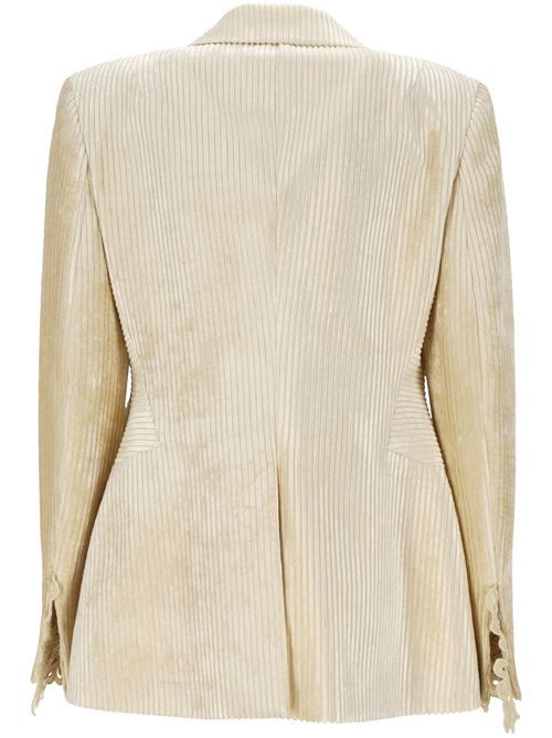 Off-white corduroy velvet jacket Ermanno Scervino | D456I305IGWI20704